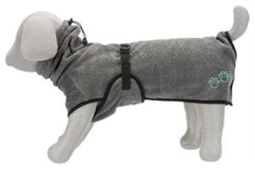 Preview: Bademantel Frottee Grau 40 cm Trixie